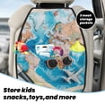 thumbnail image 3 of Kdxio Vintage Map Travel Essentials Print 2 Pack Car Kick Mat Seat Cover Back Protector Mat with Pockets for Organizer Backseat Protector and Storage Anti Kick Pad for Vehicles, 3 of 6