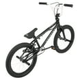 Mongoose Grid 180 BMX Freestyle Bike 20'' Single Speed, Black with 4