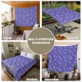 thumbnail image 6 of Purple Floral Tapestry for Bedroom Wall Hanging Tapestry, Spring Abstract Art Flower Botanical Ceiling Backdrop Tapestries Poster Blanket Wall Decor for Teens Room Living Room Dorm 51" x 59", 6 of 8