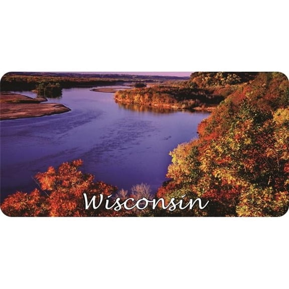 Wisconsin Scenery Photo License Plate