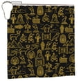 thumbnail image 4 of LNWH Waterproof Shower Curtain, Polyester Ancient Gods of Egypt Painting Pattern Bathroom Shower Curtains Sets with 12 Shower Curtain Hooks, 72x72 Inches, 4 of 8
