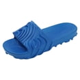 thumbnail image 7 of Platform Slippers for Women Men Cushioning Nonslip Indoor Slides Open Toe Thick Soft Sole Summer Sandals Beach Shoes Blue Size 10, 7 of 7