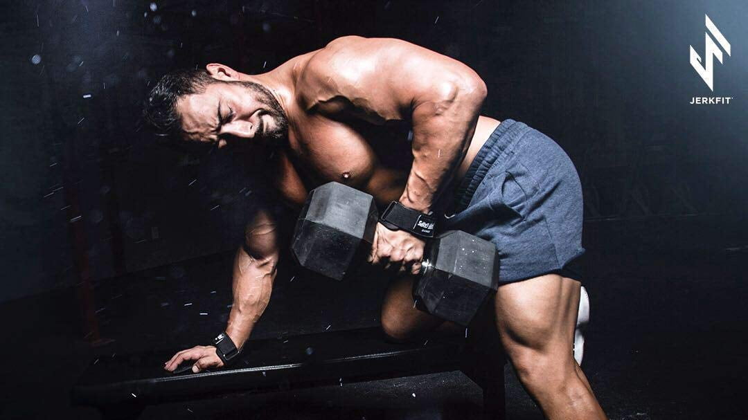 JerkFit Death Grips, Ultra Premium Lifting Straps for Dead Lifts, Pull-UPs, and Heavy Shrugs-M (Pair)