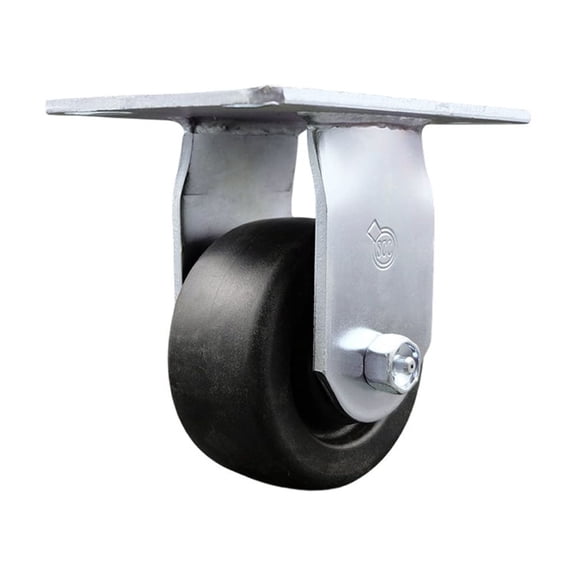 4 Inch Heavy Duty Top Plate Polyolefin Rigid Caster with Ball Bearing SCC