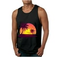 thumbnail image 2 of Titcea Mens Tank Top Round Neck Sleeveless Hawaiian Beach Graphic T Shirts Workout Running Summer Casual Tank Tops, 2 of 5