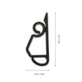 thumbnail image 2 of 100Pcs Plastic Light String Hooks Simple Christmas Hook Accessories Black, 2 of 9