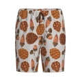 thumbnail image 3 of Picia Pinecone Autumn Pattern Pajama Shorts for Men, Men's Pajama Bottoms, Sleepwear,Short Pajama Pants-X-Large, 3 of 9