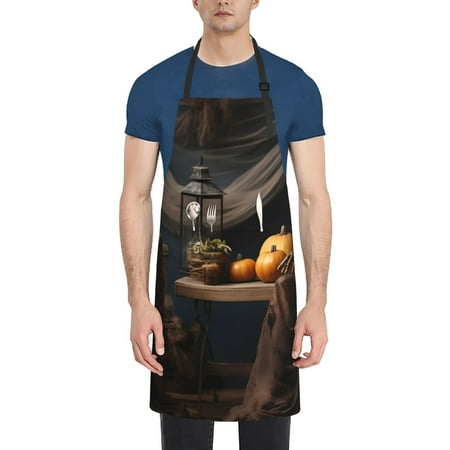 

Naloa Modern Skull Sisters Apron Kitchen Aprons with Pockets for Women Men Chef