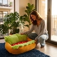 thumbnail image 7 of Hohaski Hot Dog Dog Bed,Hot Dog Pet Bed,Small Bun Dogs and Cats Bed with Non-Slip Bottom Removable Washable for All Pets, 7 of 7