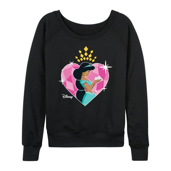 Disney Princess - Jasmine Heart - Women's French Terry Long Sleeve Shirt