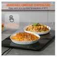 thumbnail image 3 of Electric Warming Tray 16.5x11 Inch Tempered Glass Food Warmer - Portable Keep Warm Tray for Parties, Catering, Holiday Dinners, Events, Black, 3 of 9