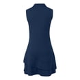 thumbnail image 7 of Wdgfv Women's Sleeveless Zip Front Tennis Dress Built-In Shorts Athletic Summer Casual Comfortable Stretch Lightweight Solid, 7 of 7