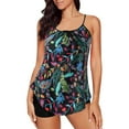 thumbnail image 2 of Daisyyozoid Summer Split Swimwear for Women Swimsuits for Two Piece Bathing Suits Floral Print Tank Tops With Boyshorts Swimming Suits, 2 of 4