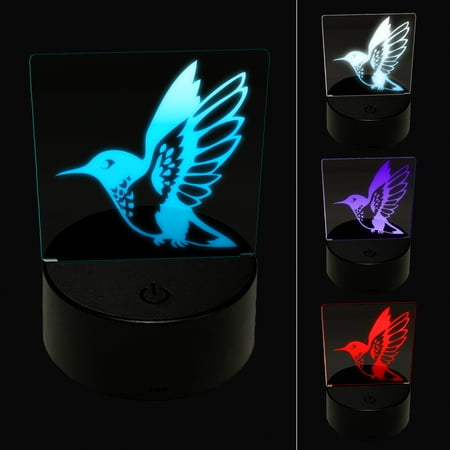 

Hummingbird in Flight LED Night Light Sign 3D Illusion Desk Nightstand Lamp