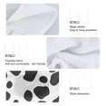 thumbnail image 2 of Yayeee Kitchen Hanging Hand Towels Set of 2 with Loop Bathroom Absorbent Tie Towel, Cow Spots, 2 of 7