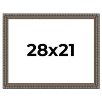 28x21 Frame Black Feather Payton Ornate Solid Wood Picture Frame Width 1.75 Inches | Interior Depth
