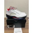 thumbnail image 4 of Ni - ke Size 8.5 - Air Jordan 5 Golf Low White Fire Red, 4 of 5