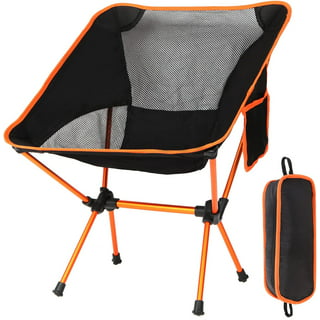 Ultralight Camping Chair, Portable Folding Heavy Duty Fishing Chairs with  Back & Backpack, for Backpacking, Travel, Ice Fishing