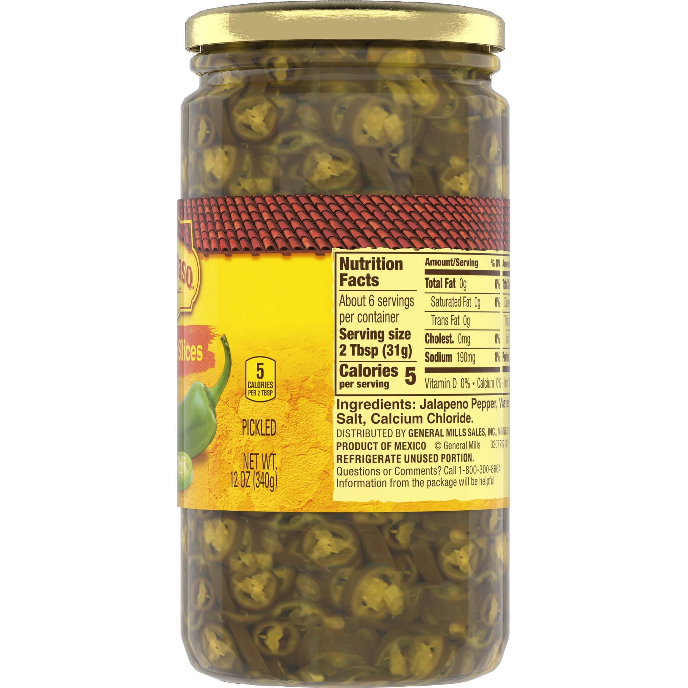 (12 pack) Old El Paso Hot Pickled Jalapeño Slices, 12 oz.