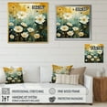 thumbnail image 4 of Designart "Buttercup Meadow White and Yellow Buttercups" Floral Canvas Print, 4 of 5