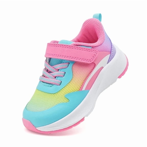 xinlanlin Toddler Sneakers Boys Girls Lightweight Mesh Breathable Kids Athletic Running Shoes with Hook and Loop