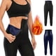 thumbnail image 2 of Pantalones de sudoración calientes, moldeador adelgazante con efecto sauna, pantalones cortos ajustados de cintura alta con hebilla para mujer, leggings moldeadores de cuerpo para gimnasio y fitness, 2 of 5