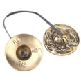 thumbnail image 3 of Campana de Meditación Tibetana, Sonido Resonante Puro para Práctica Budista en Aliviar Con Diseño de Císbolo de Lauerte, Material de Latón, 3 of 7