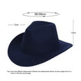 thumbnail image 2 of Women Men Western Cowboy Hat Retro Vintage Jazz Adult Bull Hat, 2 of 7