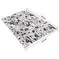 thumbnail image 4 of Cute Black and White Cartoon Line Drawing Dog Blanket,Comfortable Soft Flannel Throw Blanket,All Season,Warm Lightweight Blankets for Sofa Bed Couch Living Room Chair,40"x50"(100x130cm), 4 of 4