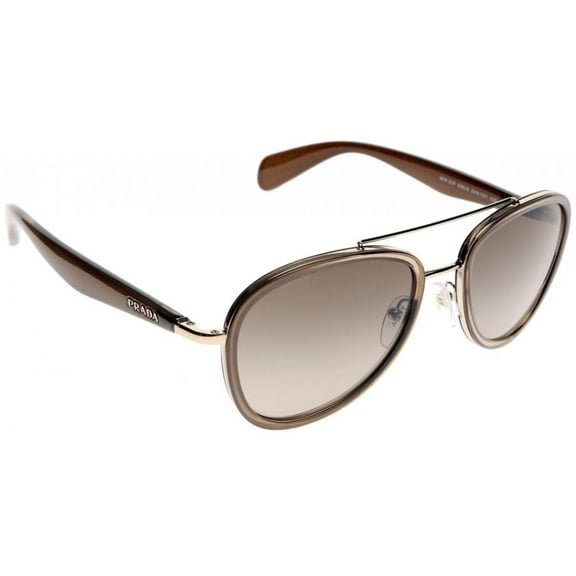 Prada Sunglasses PR51PS ZVN1X1 56mm Pale Gold & Brown / Brown Lens