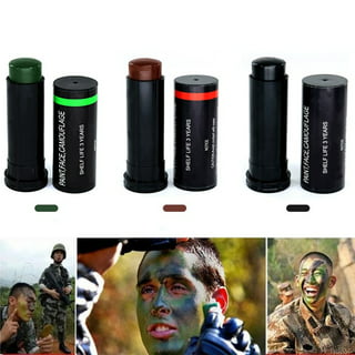 Wismee Camo Face Paint, Water & Sweat Resistant Hunting Face Painting Eye  Black Stick,Camouflage Hunting Makeup Stick for Costume