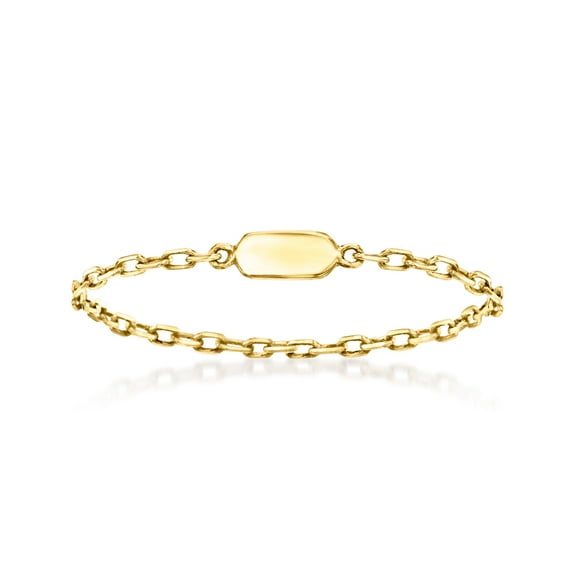 Pure Collection by Ross-Simons 14kt Yellow Gold Cable-Chain Ring, Women's, Adult