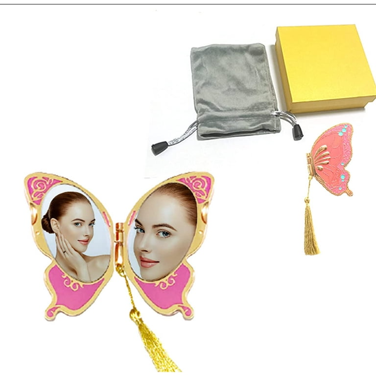 Creative cute mini mirror original production portable folding double-sided small  mirror to carry with you as a gift - Shop tomsonli Makeup Brushes - Pinkoi