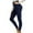 Navy, variant on AherBiu Yoga Leggings for Women Fleece Lined Bottom Legging Pants High Waisted Thermal Winter Trousers