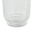 thumbnail image 4 of DecMode 8" Ribbed Glass Vase, 4 of 13