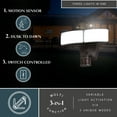 thumbnail image 2 of Vaxcel - Zeta - 30W 2 LED Outdoor Motion Sensor Flood Light In Contemporary, 2 of 14