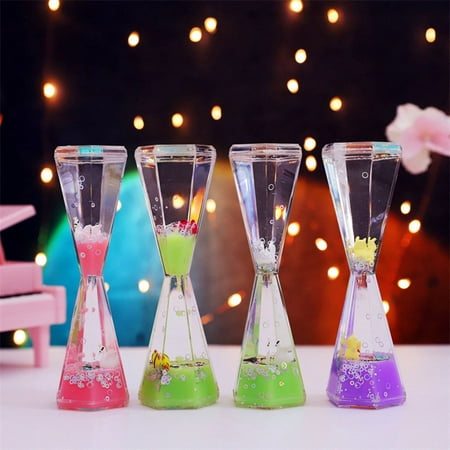 

Gifts Kids Favors Bright Violin Ornaments Oil Leak Home Decorations Milk Color Oil Toothbrush Shower Liquid Hourglass Timer Sandglass Ornament RANDOM COLOR 1