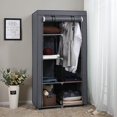 thumbnail image 2 of 34 Inch DIY Closet Organizer Portable Wardrobe with Non-Woven Fabric, 2 of 9