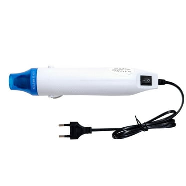 white 220V Heat Gun Electric Power Tool Hot Air Temperature DIY Hot Air Gun For Shrink Plastic（22.5*4.7cm）