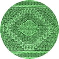 thumbnail image 1 of Ahgly Company Indoor Round Persian Emerald Green Traditional Area Rugs, 7' Round, 1 of 4