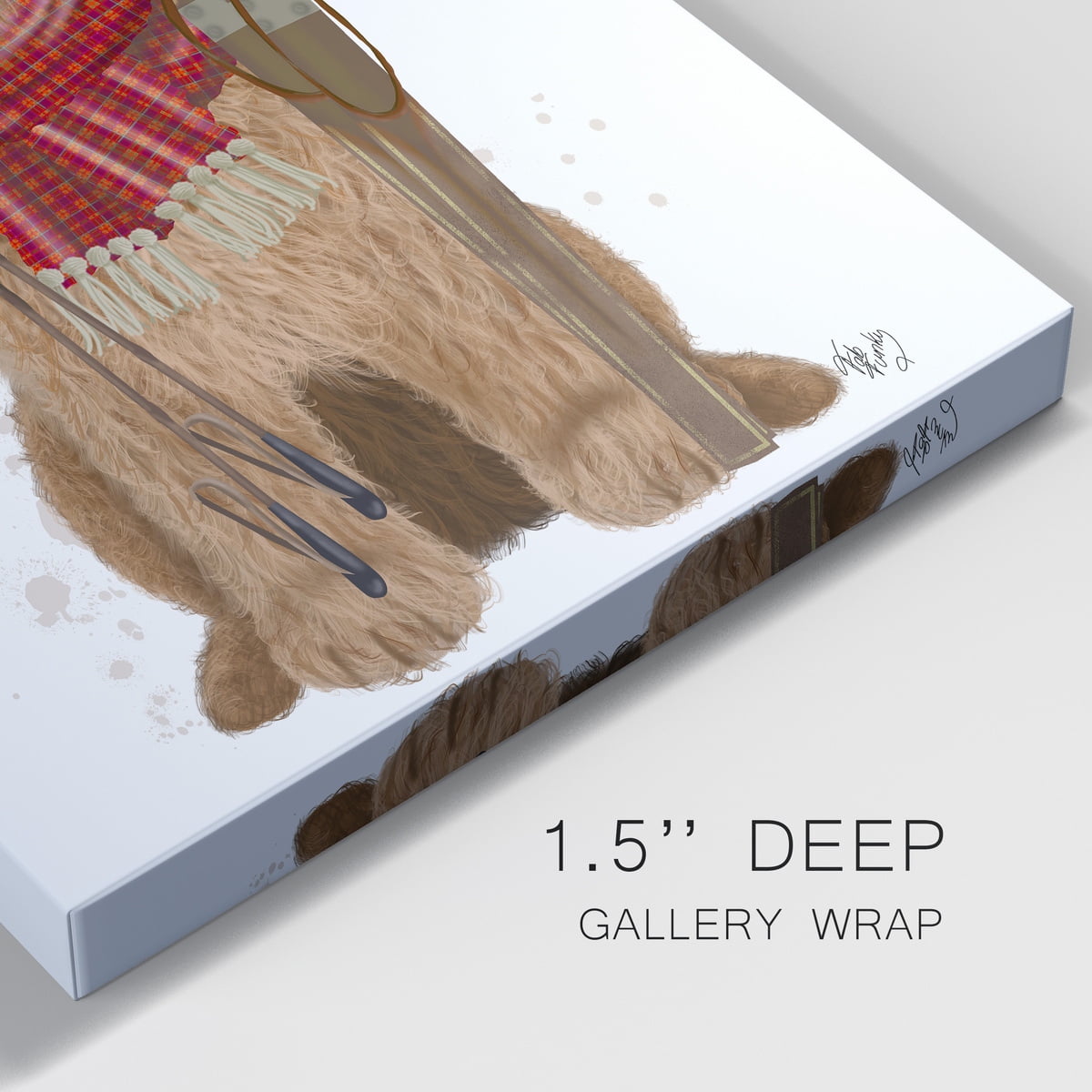 Goldendoodle Ski Dog- Gallery Wrapped Canvas