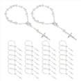 thumbnail image 2 of 30 Piezas Cuentas de Rosario de Bautismo, Rosarios de Bautismo de Dedo, Perlas de ImitacióN para Favores de Bautismo, Favores de Bautizo, Favores de ComunióN, 2 of 5
