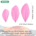 thumbnail image 3 of Uxcell Paquete de 50 Plumas para Manualidades, Rosa 1.57-3.15 Pulgadas Plumas de Ganso Naturales Esponjosas para Decoraciones de Bodas, 3 of 6