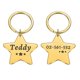 thumbnail image 5 of Collares De Perro Personalizados Etiquetas De Identificación De Mascotas Estrella De Acero Inoxidable Grabado Perro Gato-Plata-34x32.5mm BmatwkZeng Bmatwe Jersey, 5 of 5