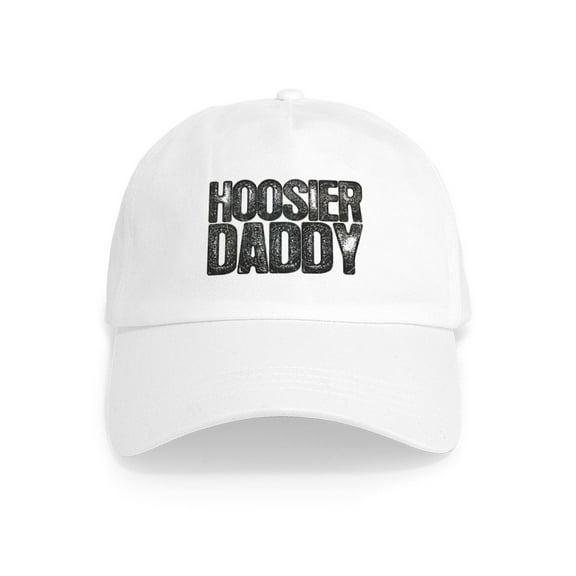CafePress - Hoosier Daddy Cap - Adjustable 100% Brushed Unisex Casual Cotton Baseball Cap, Beige, 1