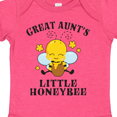 thumbnail image 4 of Inktastic Cute Bee Great Aunt's Little Honeybee with Stars Boys or Girls Baby Bodysuit, 4 of 5