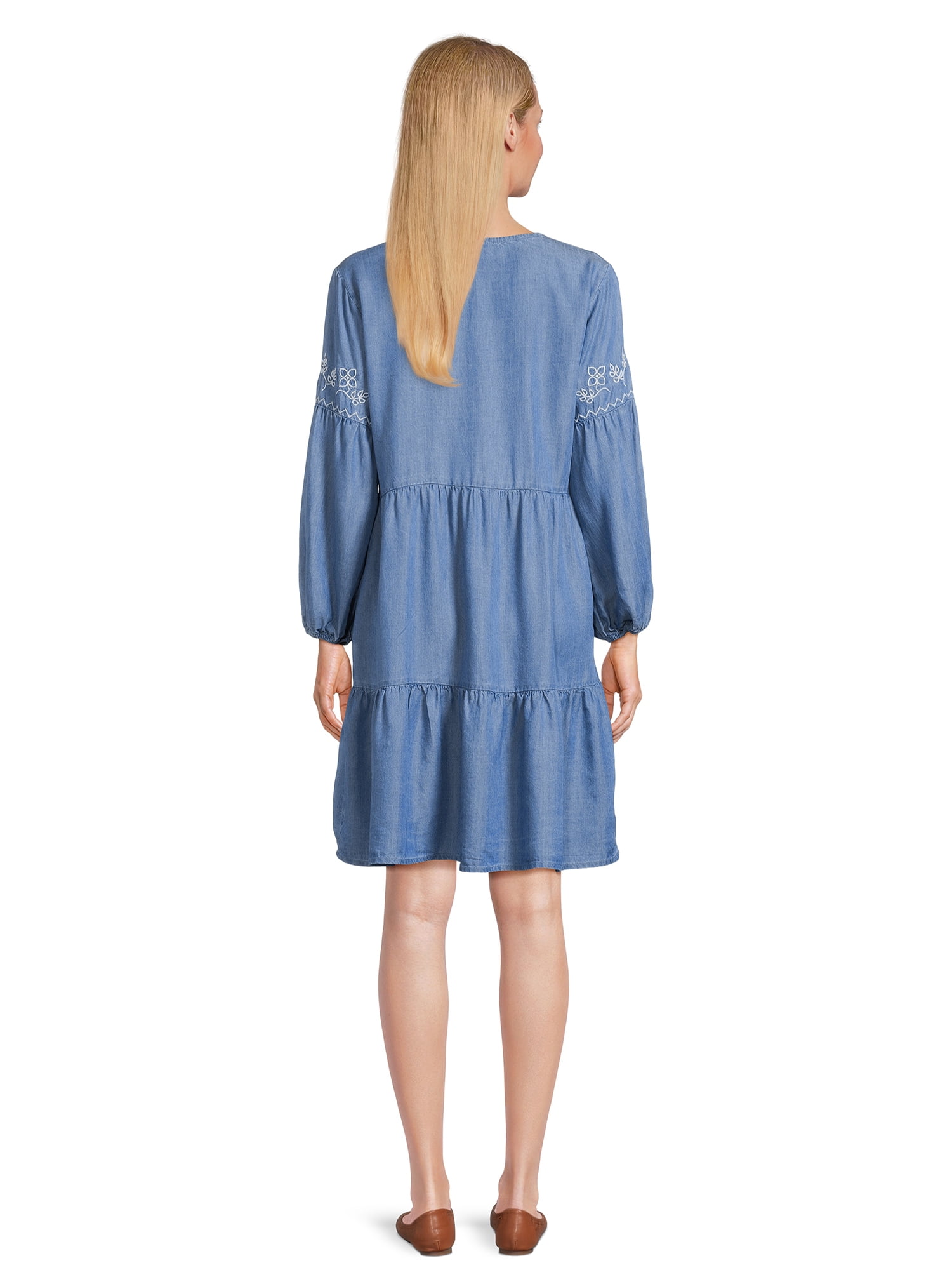 beachlunchlounge Women s Tiered Dress with Tassels Walmart