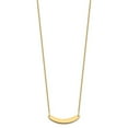 thumbnail image 2 of Auriga Fine Jewelry 14K Yellow Gold Curved Blank Bar Necklace for Women, 2 of 5