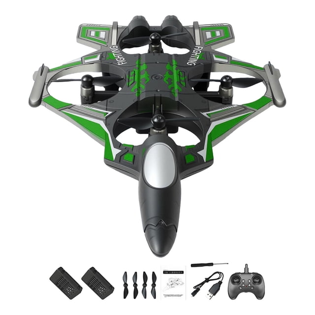Avión de control remoto ligero y fácil de controlar, avión RC, juguete de planeo para exteriores Batería verde 2