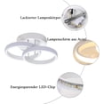 thumbnail image 3 of Luz de techo LED Lámpara de techo LED Lámpara de techo Lámpara de techo de acrílico elegante y moderna blanca cálida Iluminación para cocina Sala de estar Dormitorio Zhivalor WXOTTO-LKX-2810, 3 of 5
